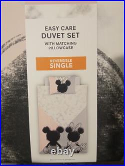 Disney mickey & minnie Mouse duvet Cover set single