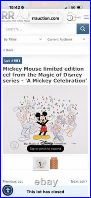 Disney parks florida The Art of Animation Limited Edition Print Framed