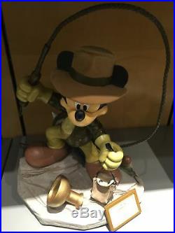 Disney parks mickey mouse as indiana jones resin statue figure alavezos new