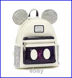 Disney's Main Attraction Mickey Mouse Space Mountain Loungefly Bag 1 of 12 Disney's Main Attraction Mickey Mouse Space Mountain Loungefly Bag 1 of 12