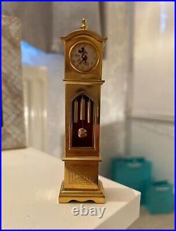 Disney time works mickey mouse mini brass grandfather clock