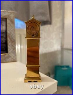 Disney time works mickey mouse mini brass grandfather clock