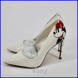 Disney x Aldo Mickey Mouse Stiletto Pump Women's Size 6 in White new, READ DESC