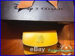 Disney x Coach Limited Edition MICKEY Mouse Keychain Wristlet Pouch 66146