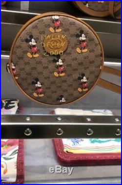 Disney x Gucci GG small round backpack Mickey mouse womens shoulder bag