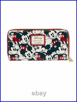 Disney x Loungefly Mickey & Minnie Mouse Women's Mini Backpack & Clutch Wallet