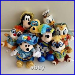 Disneyland Mickey Mouse & Friends Plush Key Chain Set Tokyo Disneysea Japan F/S