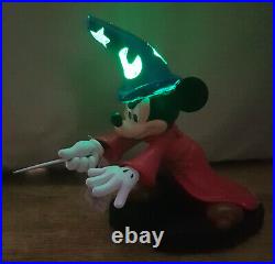 Disneyland Paris Mickey Mouse Sorcerers Apprentice Figurine Light Up Disney Park