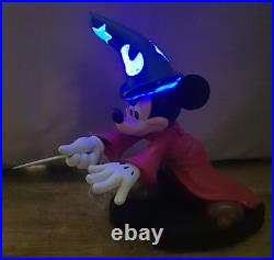 Disneyland Paris Mickey Mouse Sorcerers Apprentice Figurine Light Up Disney Park