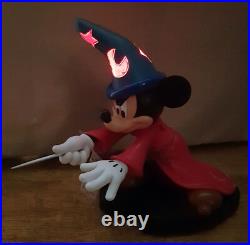 Disneyland Paris Mickey Mouse Sorcerers Apprentice Figurine Light Up Disney Park
