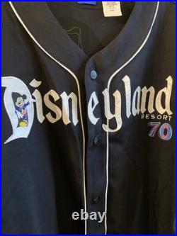 Disneyland Resort 70th Anniversary Jersey Mickey Donald Goofy Black XL