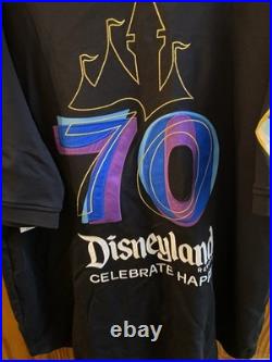 Disneyland Resort 70th Anniversary Jersey Mickey Donald Goofy Black XL