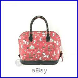 Dooney & Bourke Disney Farmhouse Holiday Zip Satchel Handbag Bag Purse