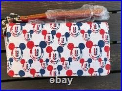 Dooney & Bourke Disney Mickey Mouse Americana July 4th Wallet Bag Wristlet Purse
