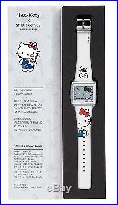 EPSON smart canvas Hello Kitty Simple White Wrist Watch W1-HK10110 Japan F/S NEW