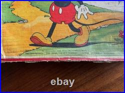 Early Walt Disney Mickey Mouse Chad Valley Wooden Jigsaw Puzzle Complete V Rare