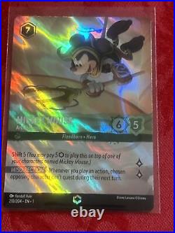 Enchanted Disney Lorcana Mickey Mouse Artful Rogue 210/204 Enchanted