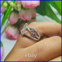 Enchanted Disney Mickey Mouse 0.60 CTW Round Diamond Engagement Ring Size J-T