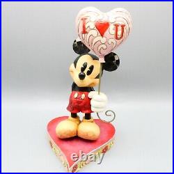 Enesco Disney Showcase Figurine 4026087 Mickey With Heart Balloon Boxed + Tags