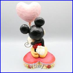 Enesco Disney Showcase Figurine 4026087 Mickey With Heart Balloon Boxed + Tags