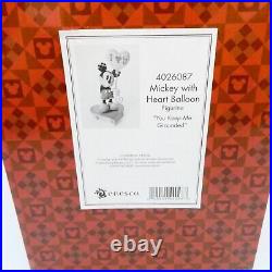 Enesco Disney Showcase Figurine 4026087 Mickey With Heart Balloon Boxed + Tags