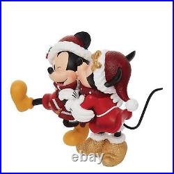Enesco Disney Showcase Holiday Mickey and Minnie Mouse Figurine 8.7 Inch 6010733