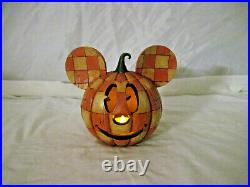 Enesco Disney Traditions Jim Shore Mickey Mouse Happy Halloween Jack-o'-lantern