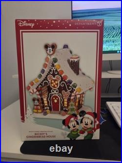 Enesco Disney Village Mickey Mouse's Gingerbread House Figurine Disney