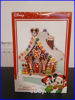 Enesco Disney Village Mickey Mouse's Gingerbread House Figurine Disney
