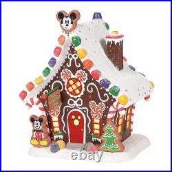 Enesco Disney Village Mickey Mouse's Gingerbread House Figurine Disney Xmas