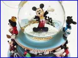 Euro Disney Ceramic Snowglobe Statue Mickey Mouse Through The Years #15112100