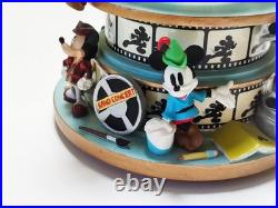 Euro Disney Ceramic Snowglobe Statue Mickey Mouse Through The Years #15112100
