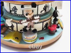 Euro Disney Ceramic Snowglobe Statue Mickey Mouse Through The Years #15112100