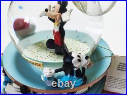 Euro Disney Ceramic Snowglobe Statue Mickey Mouse Through The Years #15112100