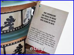 Euro Disney Ceramic Snowglobe Statue Mickey Mouse Through The Years #15112100
