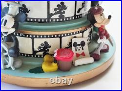 Euro Disney Ceramic Snowglobe Statue Mickey Mouse Through The Years #15112100