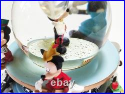 Euro Disney Ceramic Snowglobe Statue Mickey Mouse Through The Years #15112100