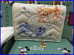 Exclusive Disney x Gucci GG Marmont card case wallet Mickey mouse Minnie womens