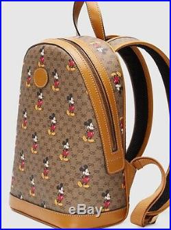 Exclusive Disney x Gucci GG small backpack Mickey mouse womens shoulder bag
