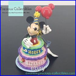 Extremely rare! Mickey Mouse Birthday Cake Happy Birtday figurine