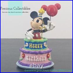 Extremely rare! Mickey Mouse Birthday Cake Happy Birtday figurine