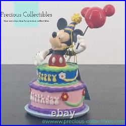 Extremely rare! Mickey Mouse Birthday Cake Happy Birtday figurine