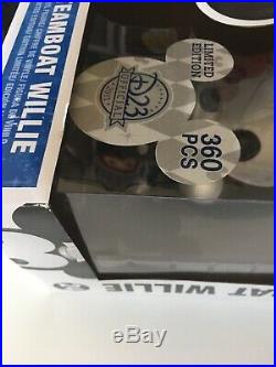 Funko Pop Steamboat Willie mickey mouse Disney 9 inch giant metallic D23 expo