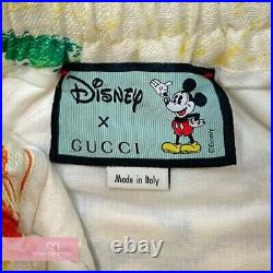GUCCI Disney Mickey Mouse Short Pants 44 Ivory Auth Ladies Used