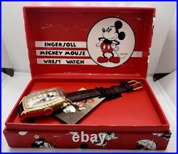 Gen Vintage Limited Disney Mickey Mouse Ingersoll Mechanical Watch Unused Box