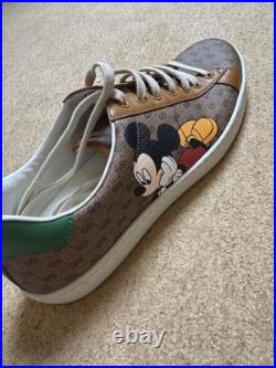 Gucci Ace Trainers Sneaker Disney Mickey Mouse Monogram Mens UK 10.5 Gucci Ace Trainers Sneaker Disney Mickey Mouse Monogram Mens UK 10.5