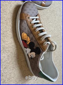 Gucci Ace Trainers Sneaker Disney Mickey Mouse Monogram Mens UK 10.5 Gucci Ace Trainers Sneaker Disney Mickey Mouse Monogram Mens UK 10.5