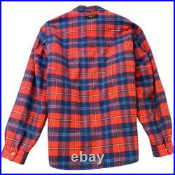 Gucci Men's x Disney Mickey Mouse Checkered Flannel Jacket Red IT 50 / L