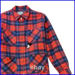 Gucci Men's x Disney Mickey Mouse Checkered Flannel Jacket Red IT 50 / L