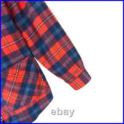 Gucci Men's x Disney Mickey Mouse Checkered Flannel Jacket Red IT 50 / L